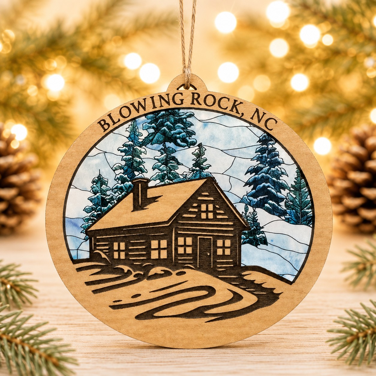 Blowing Rock Cabin Ornament